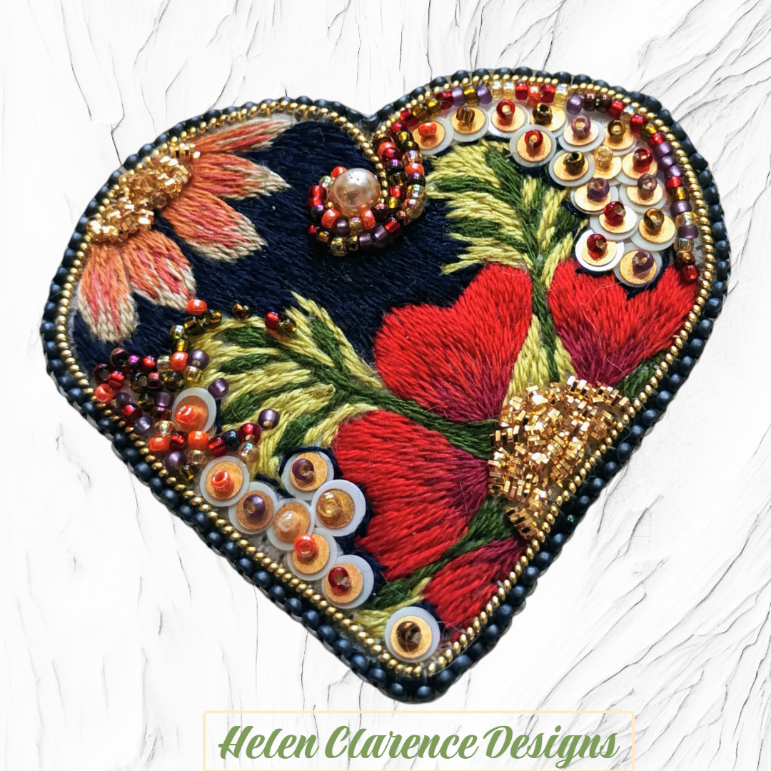 Medieval Heart Brooch